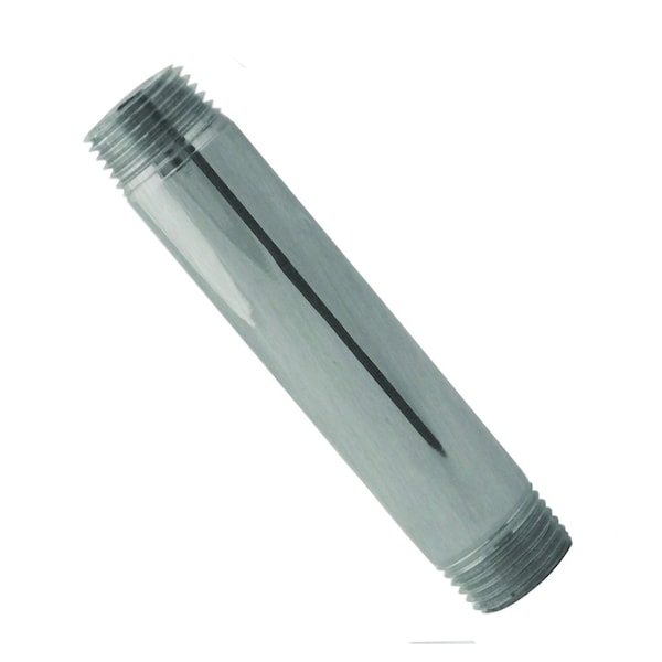 Westbrass 1/2" x 6" IPS pipe nipple in Satin Nickel D12106-07 - main